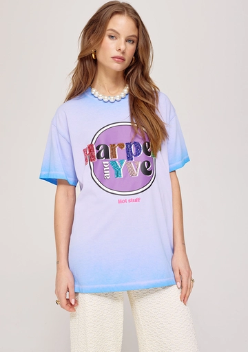 Harper&Yve - T-shirt korte mouw - Paars - Hotstuff-Ss - Ss25Y304