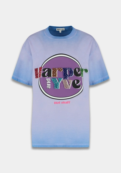 Harper&Yve - T-shirt korte mouw - Paars - Hotstuff-Ss - Ss25Y304