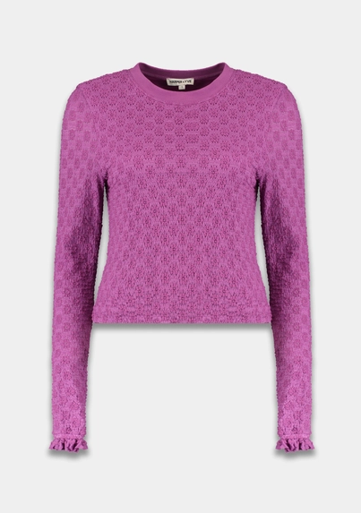 Harper&Yve - T-shirt lange mouw - Paars - Fenn-Ls - Ss25P605
