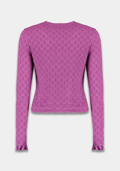 Harper&Yve - T-shirt lange mouw - Paars - Fenn-Ls - Ss25P605