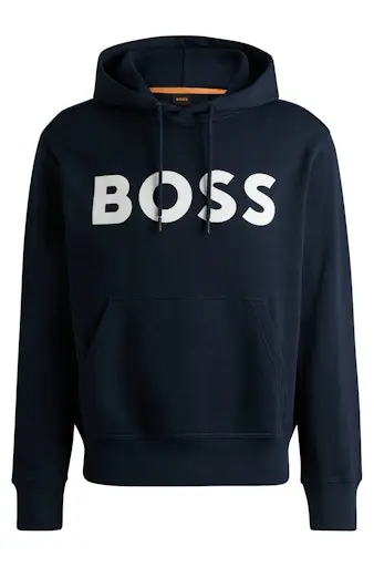 Hugo Boss - Hoodie - Donkerblauw - Webasic_hood