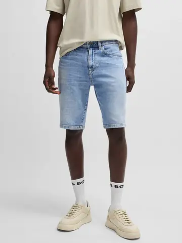 Hugo Boss - Korte broek katoen - Aqua - Re.Maine Shorts BO - 50537816