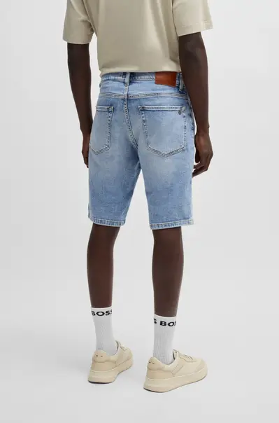 Hugo Boss - Korte broek katoen - Aqua - Re.Maine Shorts BO - 50537816