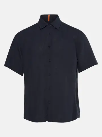 Hugo Boss - Overhemd korte mouw - Donkerblauw - Rash_2_M - 50537382