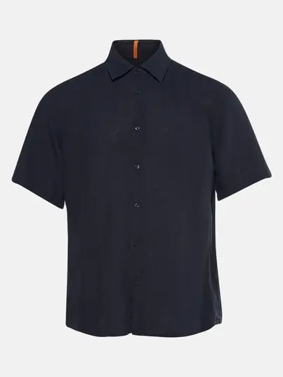 Hugo Boss - Overhemd korte mouw - Donkerblauw - Rash_2_M - 50537382