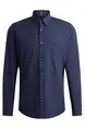 Hugo Boss - Overhemd lange mouw - Donkerblauw - Relegant-6-M