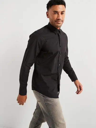 Hugo Boss - Overhemd lange mouw - Zwart - Relegant-6-M