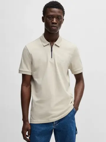 Hugo Boss - Polo - Beige - Passerzip - 50537507