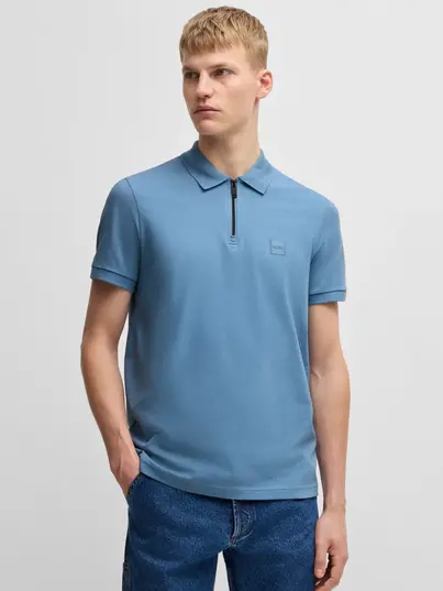 Hugo Boss - Polo - Blauw - Passerzip - 50537507