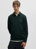 Hugo Boss - Polo sweater lange mouw - Donkergroen - Zetrust