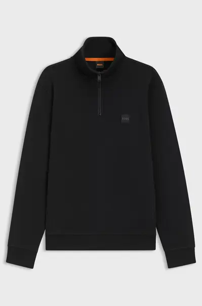 Hugo Boss - Polo sweater lange mouw - Zwart - Zetrust