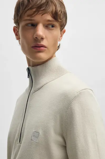 Hugo Boss - Schipperstrui - Beige - Kanobix_S
