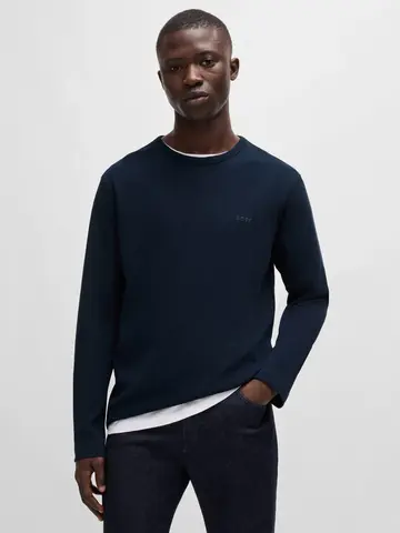 Hugo Boss - Sweater lange mouw - Donkerblauw - Tempesto
