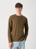 Hugo Boss - Sweater lange mouw - Legergroen - Tempesto