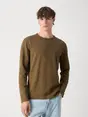 Hugo Boss - Sweater lange mouw - Legergroen - Tempesto