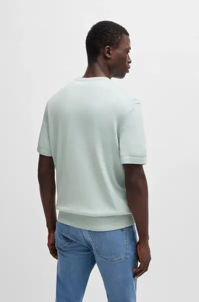 Hugo Boss - Sweater lange mouw - Mintgroen - Kanache - 50538267