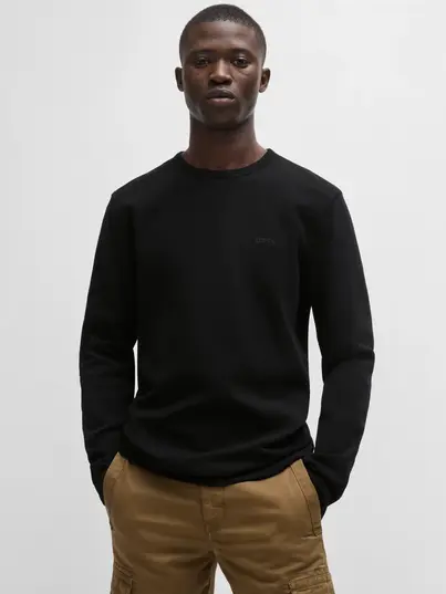 Hugo Boss - Sweater lange mouw - Zwart - Tempesto