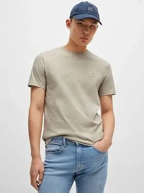 Hugo Boss - T-shirt korte mouw - Beige - Tales - 50508584