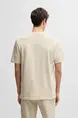 Hugo Boss - T-shirt korte mouw - Beige - Te_logospace - 50539186
