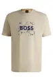 Hugo Boss - T-shirt korte mouw - Beige - Te_logospace - 50539186
