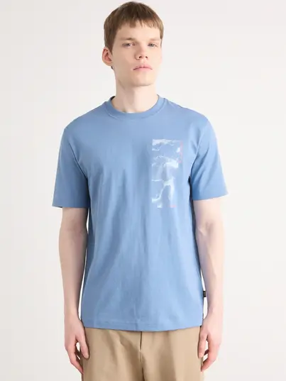 Hugo Boss - T-shirt korte mouw - Blauw - T_atacama