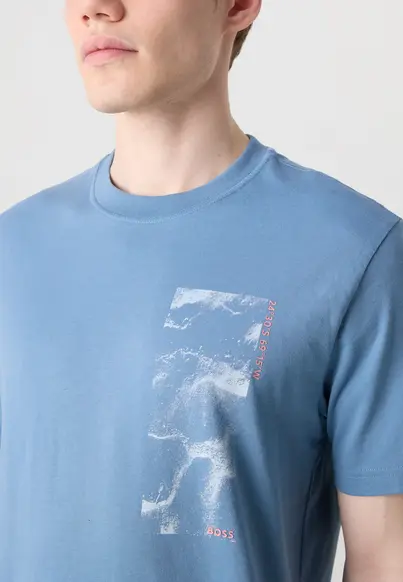 Hugo Boss - T-shirt korte mouw - Blauw - T_atacama