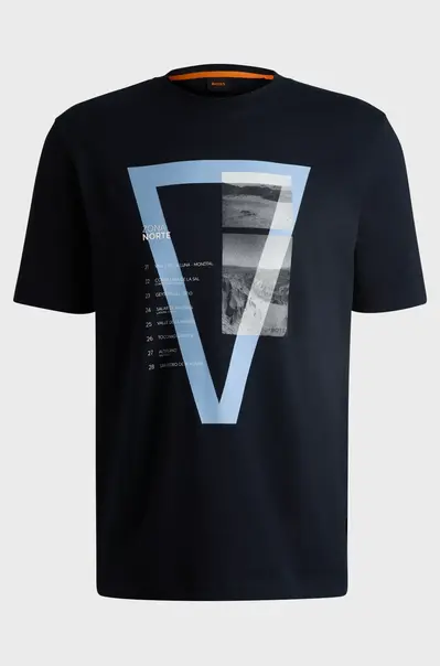 Hugo Boss - T-shirt korte mouw - Donkerblauw - Te_onthemway