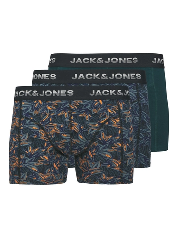 Jack&Jones - Boxershorts - Marineblauw - Jacmaxwell Trunks 3 Pack Sn - 12283353