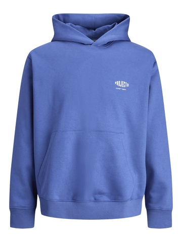 Jack&Jones - Hoodie - Blauw - Jcoconcrete Globe Sweat Hood - 12272896