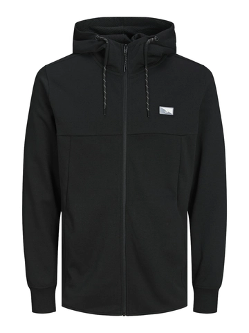 Jack&Jones - Hoodie vest - Zwart - Jcoair Sweat Zip Hood - 12204926