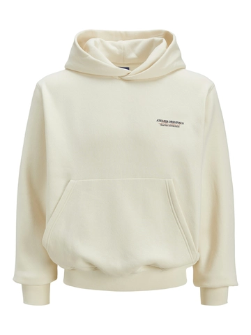 Jack&Jones - Hoodie - Wit - Jorislington Back Sweat - 12274439