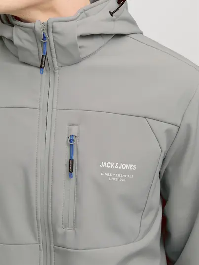 Jack&Jones - Jjtheo Softshell Jacket - Heren jas - Middengrijs - 12269407