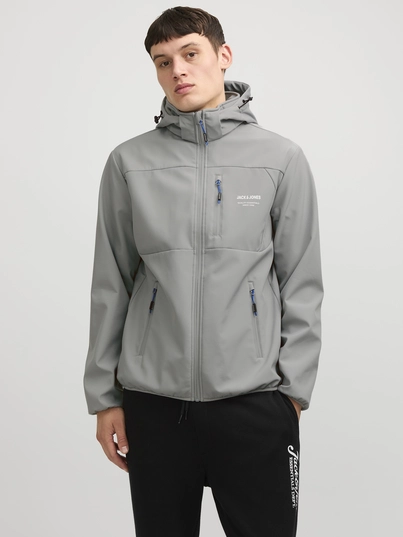 Jack&Jones - Jjtheo Softshell Jacket - Heren jas - Middengrijs - 12269407