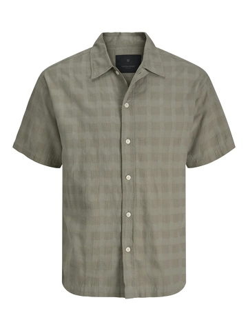 Jack&Jones - Overhemd korte mouw - Groen - Jprblavance Dobby S/S Shirt - 12278856