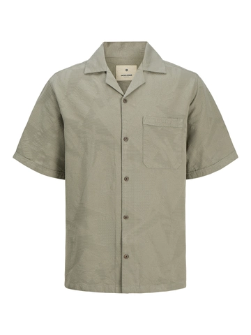 Jack&Jones - Overhemd korte mouw - Groen - Jprbluluke Jacquard Resort S/S - 12278763