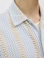 Jack&Jones - Overhemd korte mouw - Lichtblauw - Jorbellagio Crochet Shirt Ss - 12277295