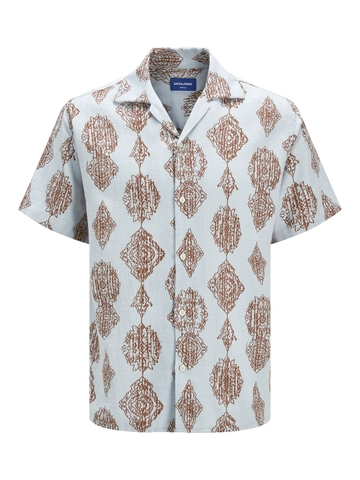 Jack&Jones - Overhemd korte mouw - Lichtblauw - Jorhydra Noto Shirt Ss Ln - 12277230