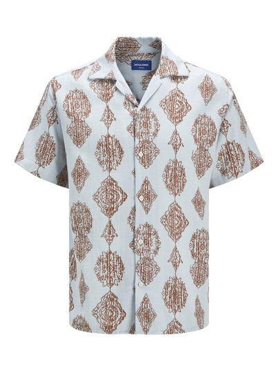 Jack&Jones - Overhemd korte mouw - Lichtblauw - Jorhydra Noto Shirt Ss Ln - 12277230