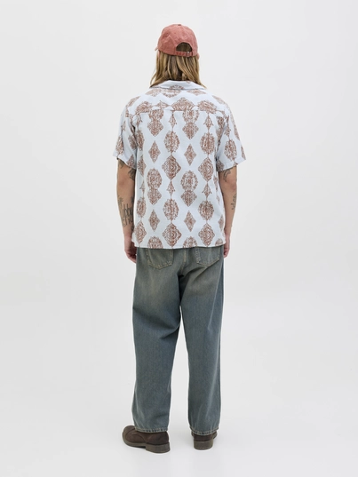 Jack&Jones - Overhemd korte mouw - Lichtblauw - Jorhydra Noto Shirt Ss Ln - 12277230