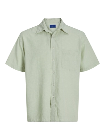 Jack&Jones - Overhemd korte mouw - Lichtgroen - Joralmeria Structure Shirt Ss - 12277123