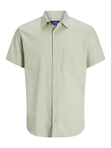 Jack&Jones - Overhemd korte mouw - Lichtgroen - Jorvarenna Dobby Shirt Ss - 12271109