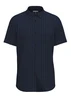 Jack&Jones - Overhemd korte mouw - Marineblauw - Jcojoshua Structure Shirt Ss - 12256023