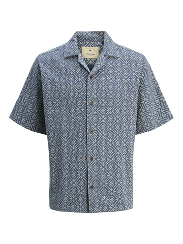Jack&Jones - Overhemd korte mouw - Paars - Jprbluvincent Print Resort S/S - 12273289
