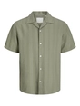 Jack&Jones - Overhemd korte mouw - Taupe - Jprccmontana Dobby Resort S/S - 12276818