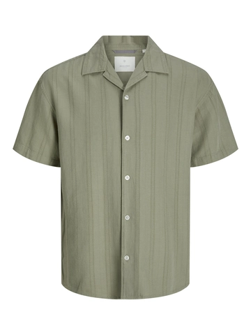 Jack&Jones - Overhemd korte mouw - Taupe - Jprccmontana Dobby Resort S/S - 12276818