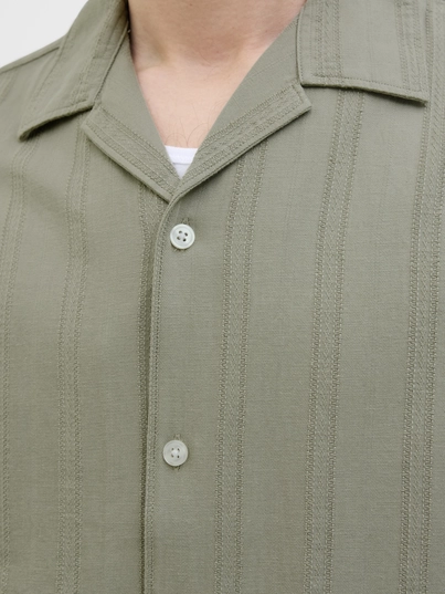 Jack&Jones - Overhemd korte mouw - Taupe - Jprccmontana Dobby Resort S/S - 12276818