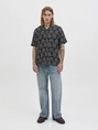 Jack&Jones - Overhemd korte mouw - Zwart - Jorhydra Noto Shirt Ss Ln - 12277230