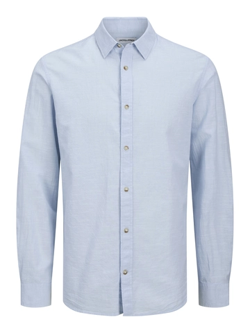 Jack&Jones - Overhemd lange mouw - Blauw - Jjesummer Shirt Ls Sn - 12269315