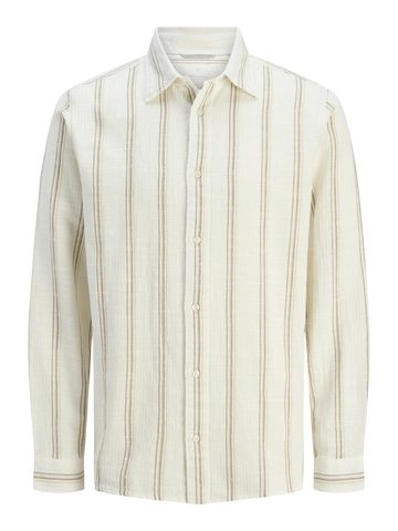 Jack&Jones - Overhemd lange mouw - Ecru - Jprccregent Dobby L/S Shirt - 12274238