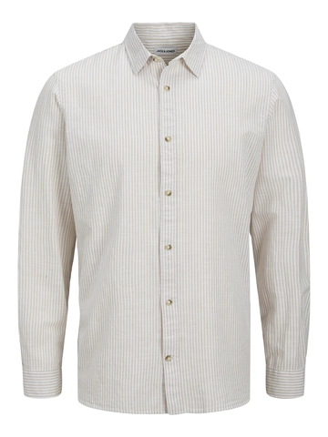 Jack&Jones - Overhemd lange mouw - Grijs - Jjesummer Shirt Ls Sn - 12269315